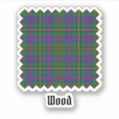 Clan Wood Tartan Sticker (Voorkant)
