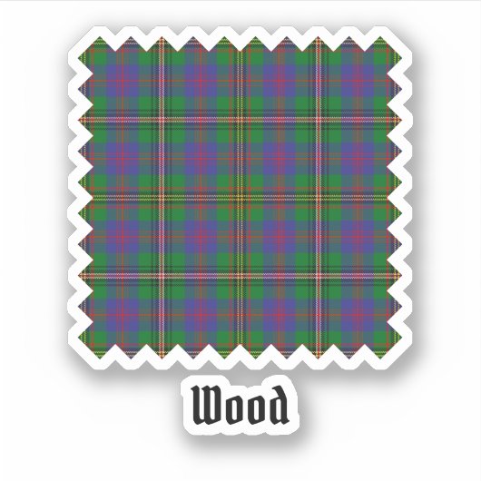 Clan Wood Tartan Sticker (Voorkant)