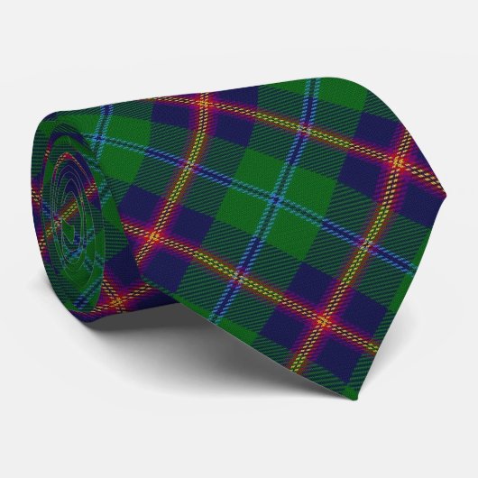 Clan Young Letter Y Monogram Tartan Stropdas (Opgerold)