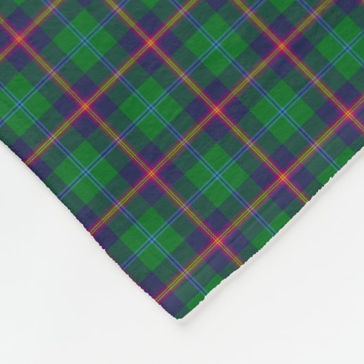 Clan Young Tartan Fleece Deken (Hoek)