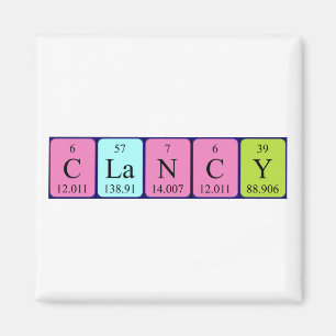 Clancy periodiek table name magnet magneet