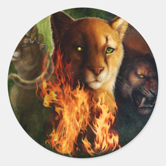 clangrond ronde sticker (Voorkant)