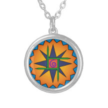 Clann Bhride Silver Plated Necklance 3/4-inch Char
