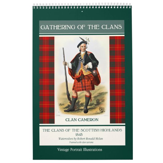 Clans of Scottish Highlands  portretten 2026 Kalender (Hoes)