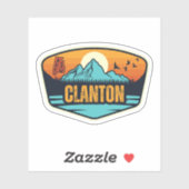 Clanton, Alabama Sticker (Vel)