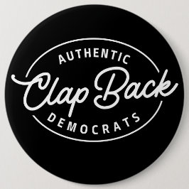 Clapback Democraten Ronde Button 6,0 Cm
