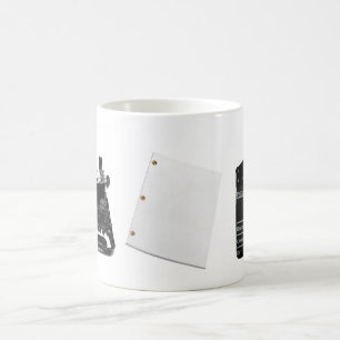 Clapboard, FADE IN, manuscript Koffiemok