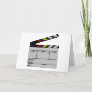 Clapboard film filmmaker leate kaart