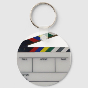 Clapboard film filmmaker leate sleutelhanger