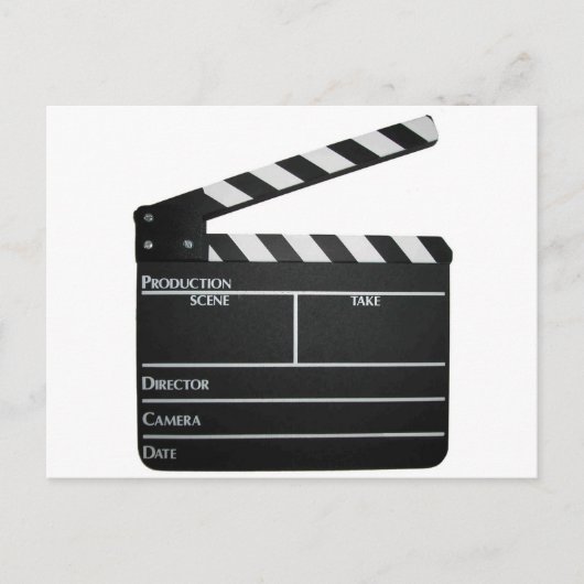 Clapboard Film Slate Briefkaart (Voorkant)