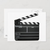 Clapboard film "slate clapper" briefkaart (Voorkant / Achterkant)