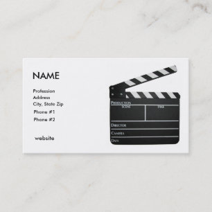 Clapboard, NAME, Professie, Adres, Stad, Sta.. Visitekaartje