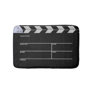 Clapbordcinema voor actie badmat