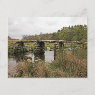 Clapper Bridge in het Nationaal Park Dartmoor Briefkaart