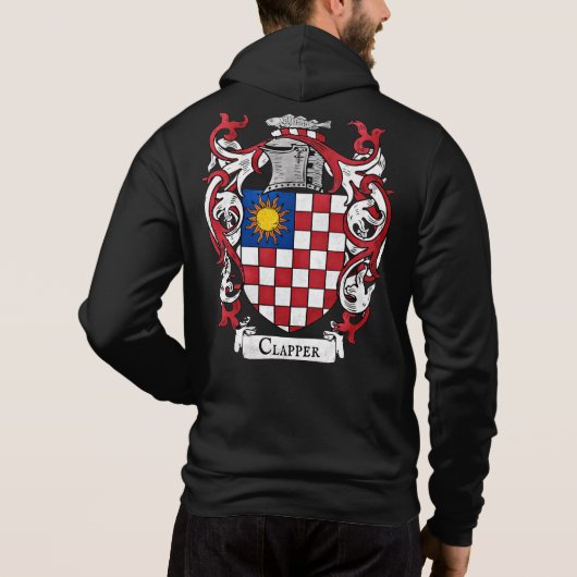Clapper Coat of Arms Mannen Hoodie (Achterkant)