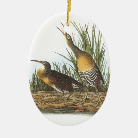 Clapper Rail van Audubon Keramisch Ornament (Voorkant)
