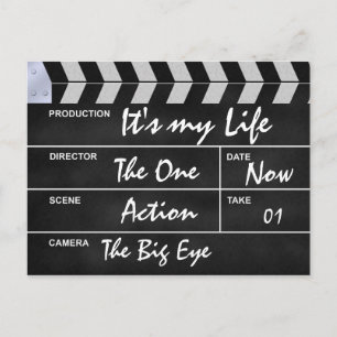 clapperboard bioskoop "het mijn Leven " is Briefkaart