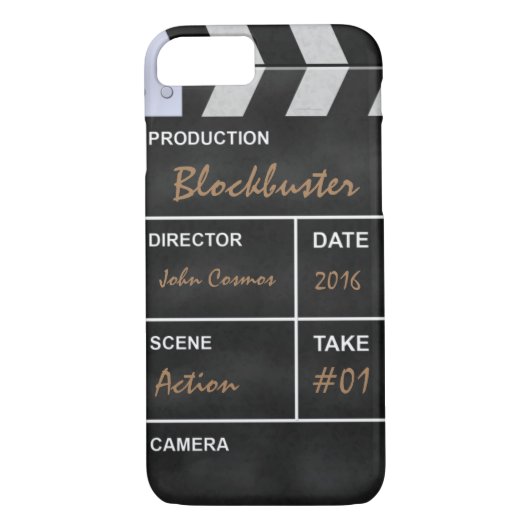 Clapperboard cinema "Blockbuster" Case-Mate iPhone Case (Achterkant)