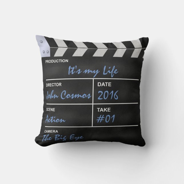 Clapperboard cinema "Het is mijn leven" Kussen (Voorkant)