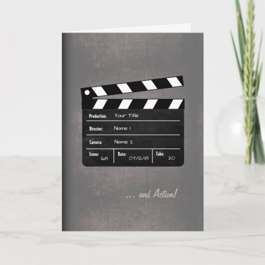 Clapperboard met jouw tekst! (Voorkant)