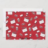 Clapperboard verjaardagsuitnodiging kaart (Achterkant)