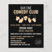 Clapping Hands, Comedian, Comedy Club Adverteren Flyer (Voorkant)