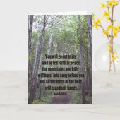 Clapping Trees in the Forest, carte de voeux vierg (Fleur jaune)