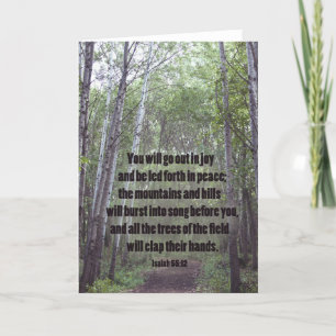 Clapping Trees in the Forest, carte de voeux vierg