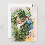 Clapsaddle: Holly Vader Briefkaart (Voorkant / Achterkant)