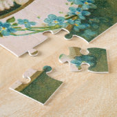 Clapsaddle: Twee Cherubs op een Sickle Moon Legpuzzel (Zijkant)