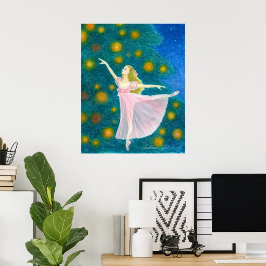 Clara Ballet Art Print (Thuiskantoor)