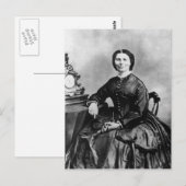 Clara Barton Portrait ~  1866 Foto Briefkaart (Voorkant / Achterkant)