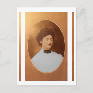 Clara "Claire" Sage Talla Johnson 1909 Briefkaart