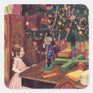 Clara en de Nutkraker Vierkante Sticker
