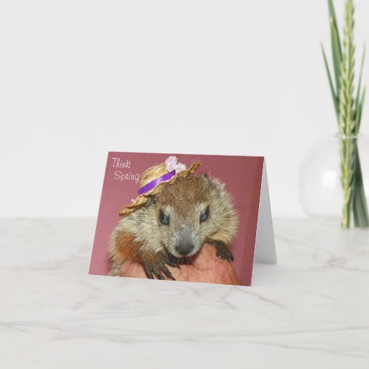 Clara Groundhog Day Card Kaart (Voorkant)