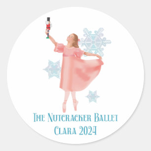 Clara met Notenkraker 2024 Ronde Sticker