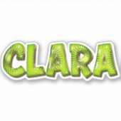 Clara Name Kiwi Design Autocollants Autocollants (Devant)