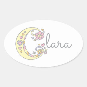 Clara ou votre nom commençant par C étiquette