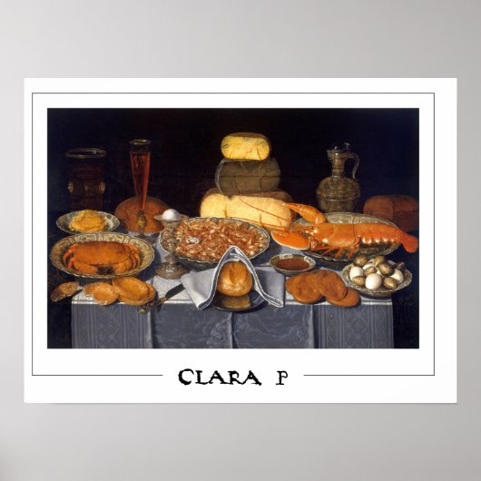 Clara Peeters Zedign Art Poster #44 (Voorkant)