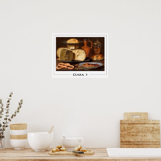 Clara Peeters Zedign Poster d'art #1 (Cuisine)