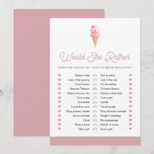 CLARA Retro Ice Cream zou ze liever een Bridal-spe Kaart