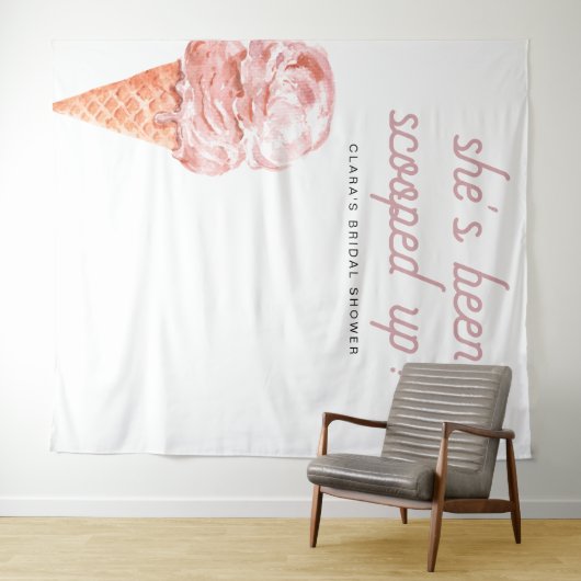 CLARA Retro Ze is opgeslokt Vrijgezellenfeest T Wandkleed (In Situ (horizontaal))