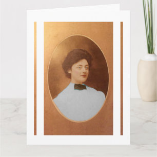 Clara Sage Talla Johnson 1909 portret fijn kunst Kaart