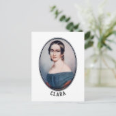 Clara Schumann (1838) Briefkaart (Staand voorkant)