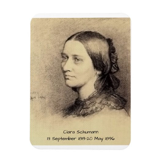 Clara Schumann Magneet (Verticaal)