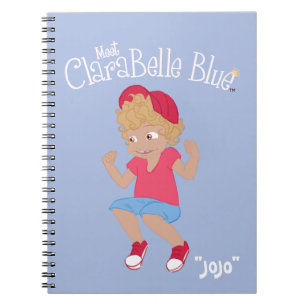 ClaraBelle Blue Spiral-laptop - "JoJo" (blauw) Notitieboek