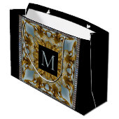 Claramount ters Elegant Monogram Large Gift Bag Groot Cadeauzakje (Achterkant Gekanteld)