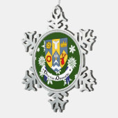 Clare Ireland Crest Irish Tin Sneeuwvlok Ornament (Rechts)