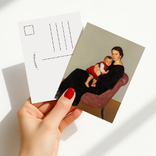 Cläre Maillard met dochter Willi Maillard Briefkaart
