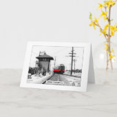 Claremont historique - Carte de voeux pliée (Fleur jaune)